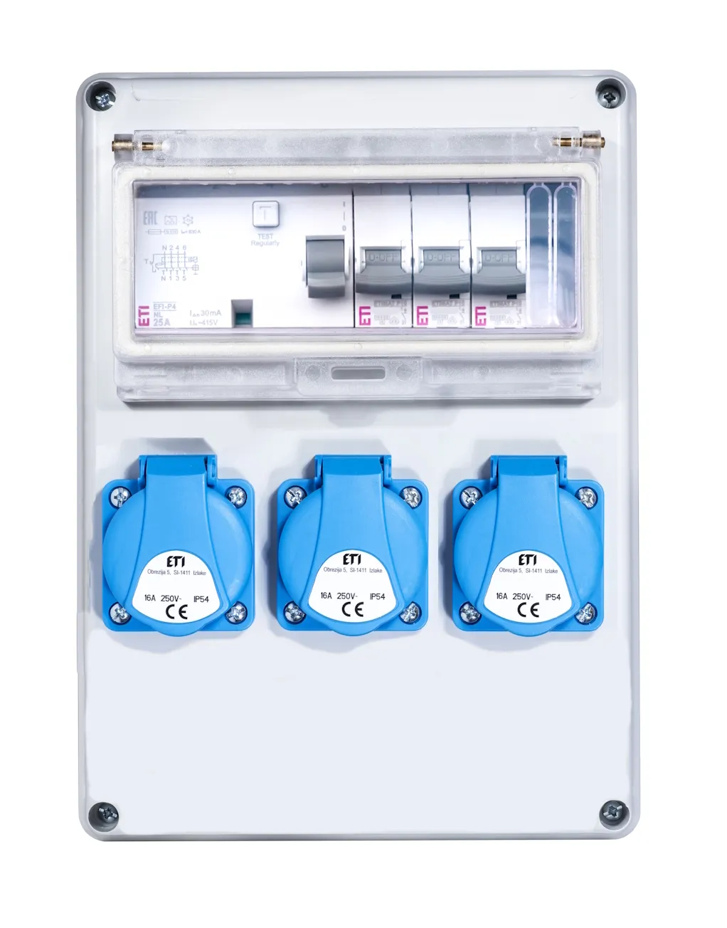 Assemblied distribution box EDS8 RCD 3S C 3F 001105845