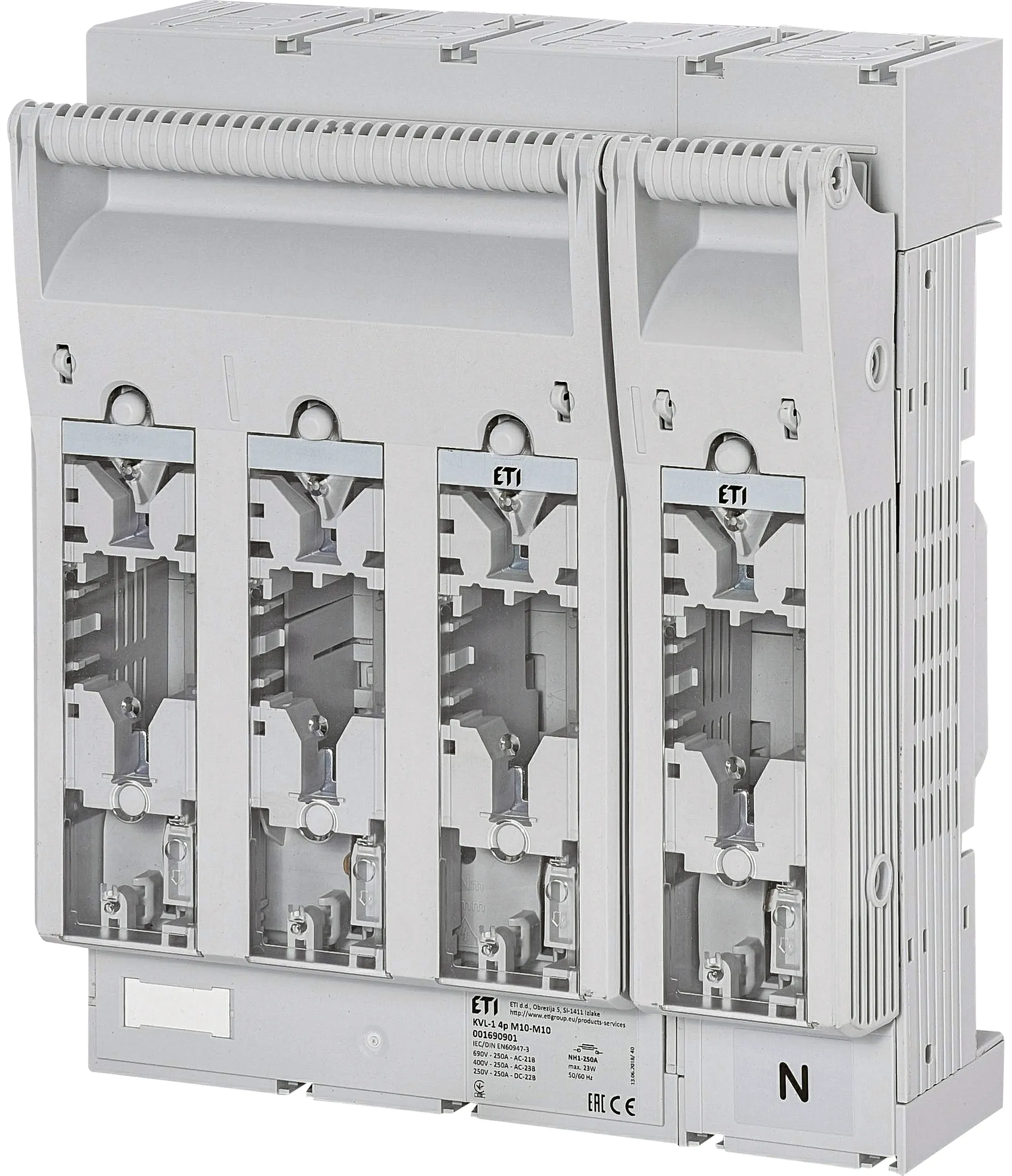 Fuse switch disconnector KVL-1 4p M10-M10 001690901