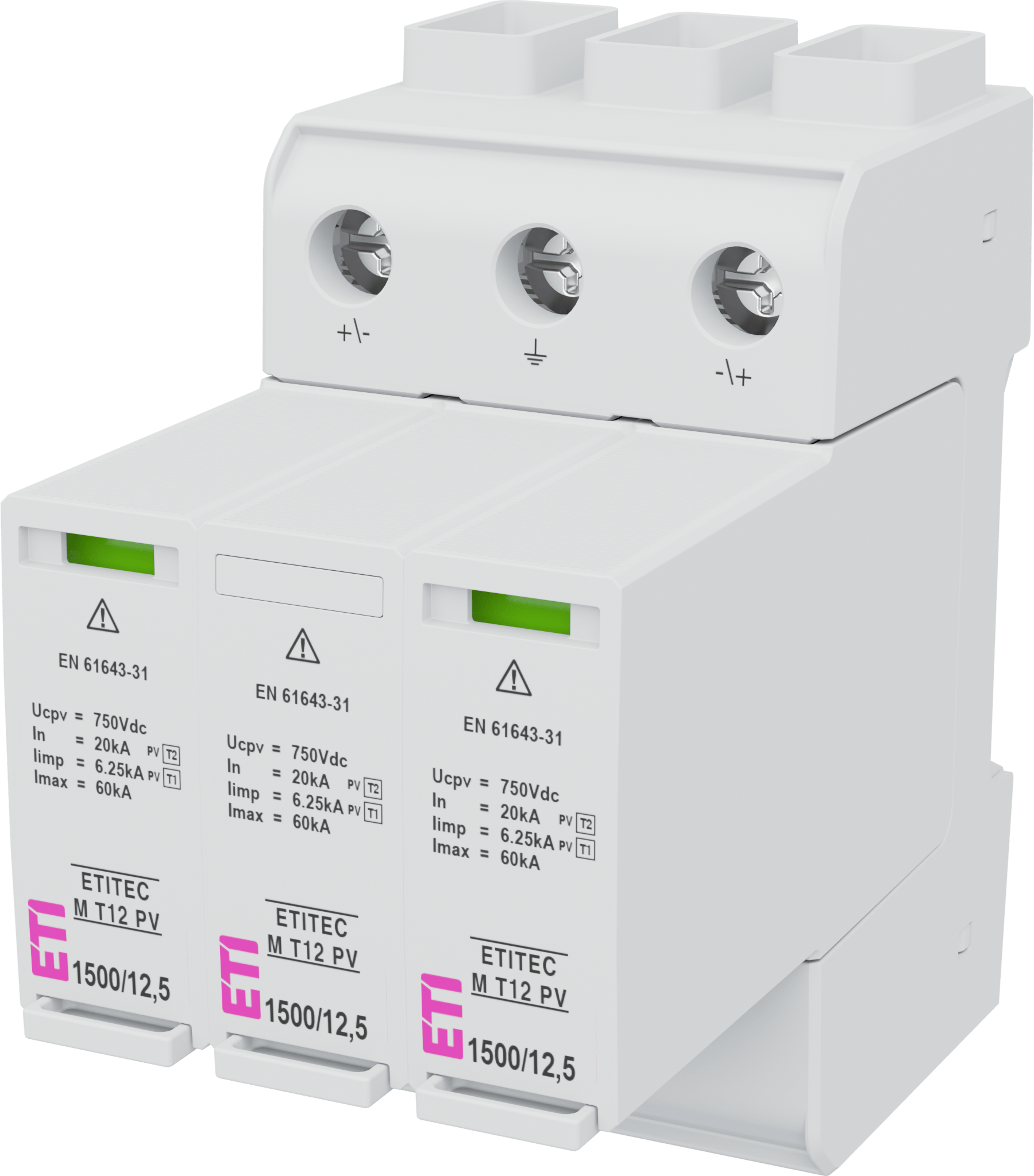 Surge arrester ETITEC M T12 PV 1500/12,5 Y 002440513