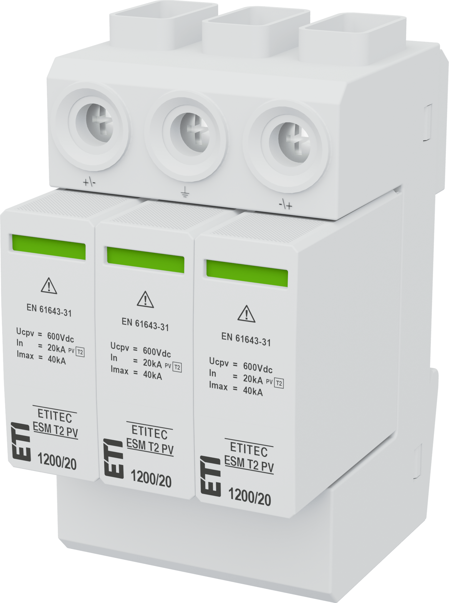 Surge arrester ETITEC ESM T2 PV 1200/20 Y 002440680