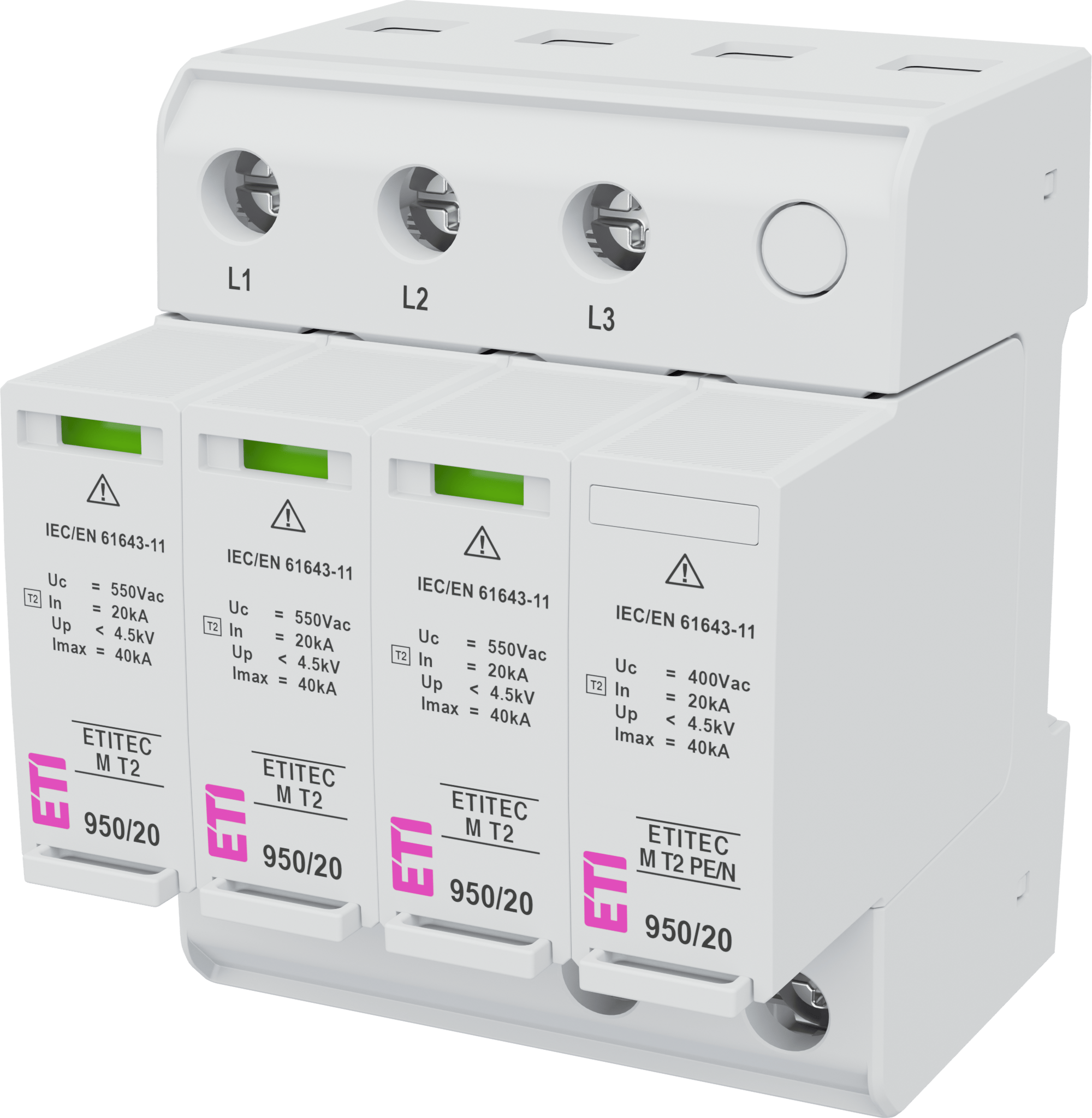 Surge arrester ETITEC M T2 950/20 4Y 002440820