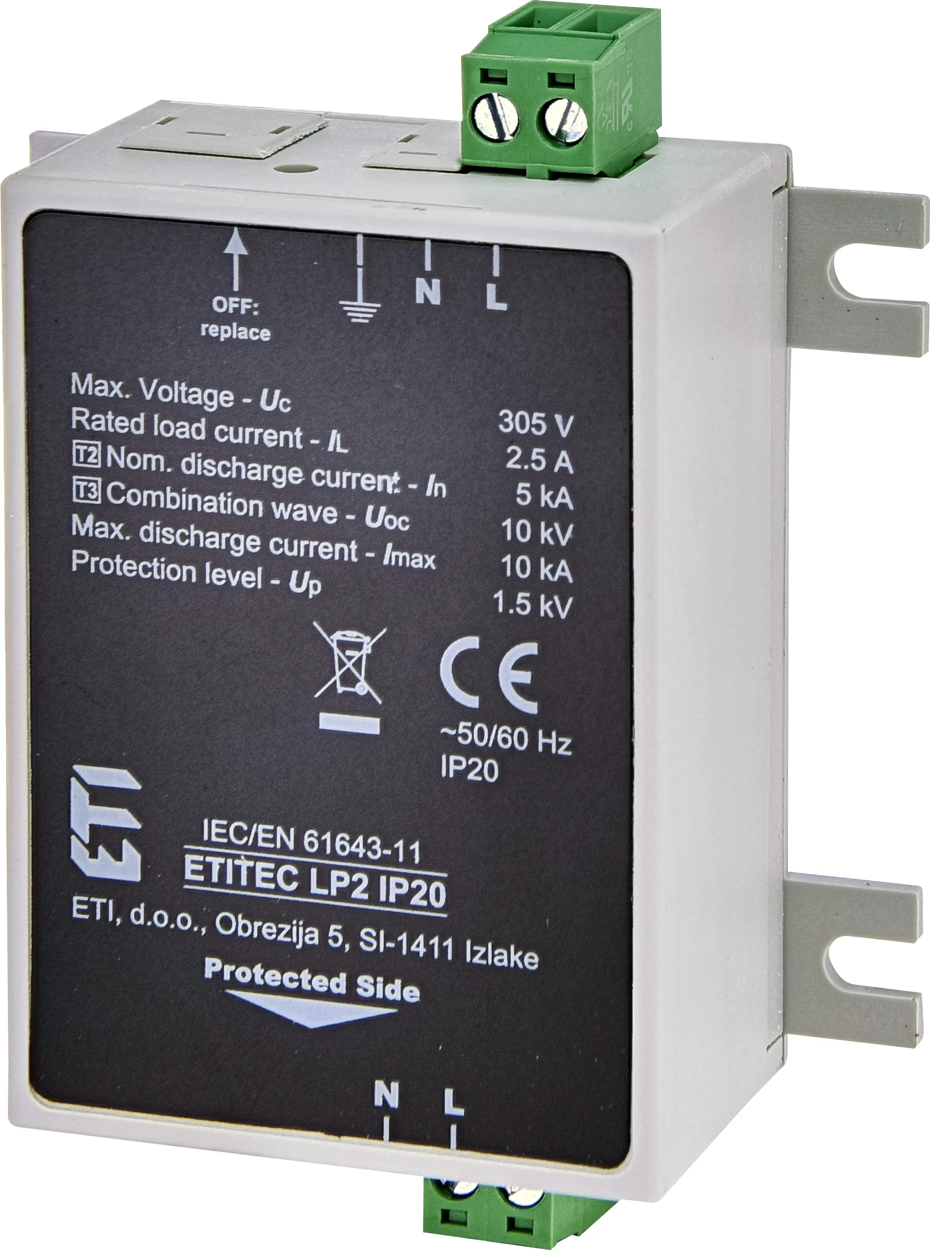 Surge arrester ETITEC LP2 IP20 002442982