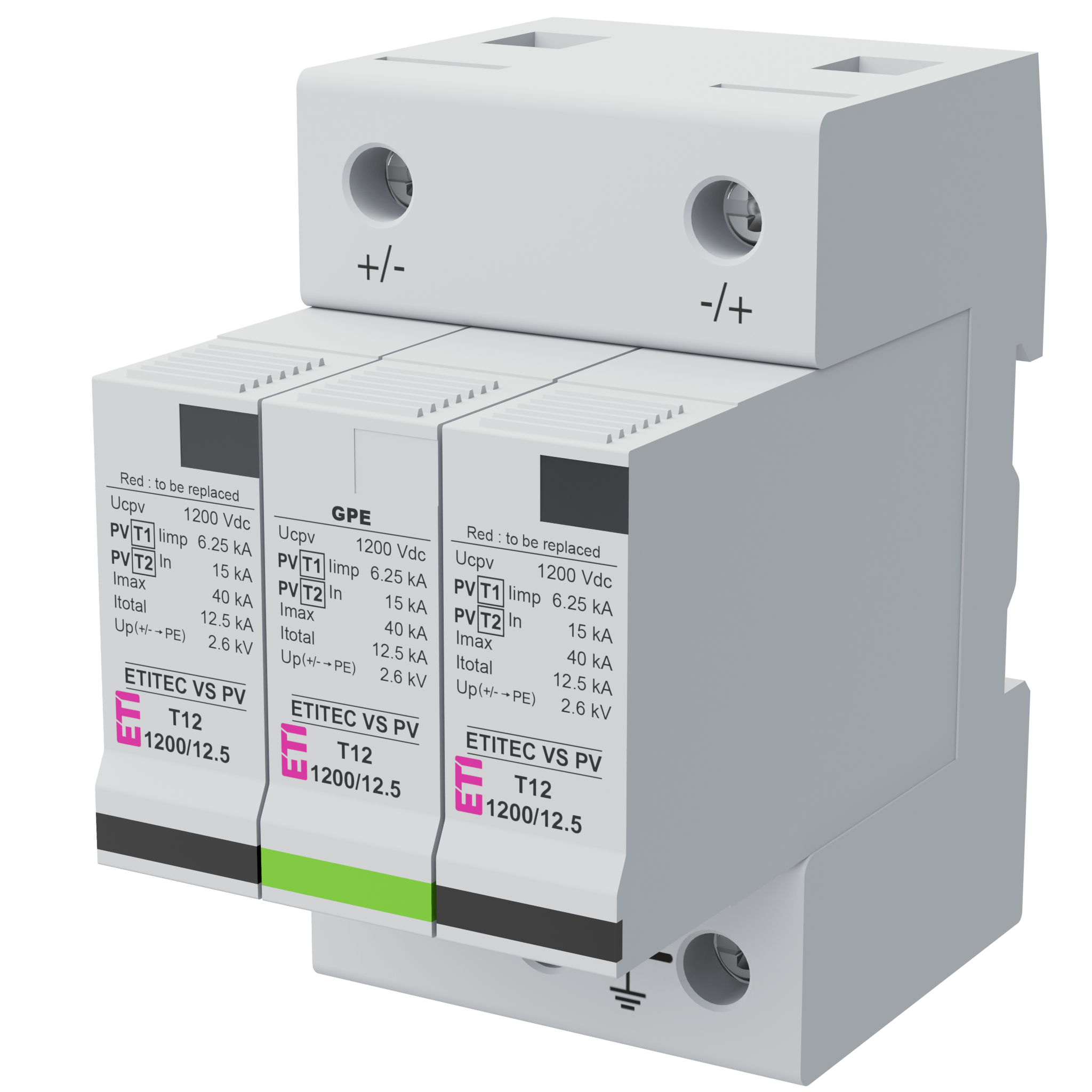 Surge arrester ETITEC VS PV T12 1200/12,5 RC 002443001