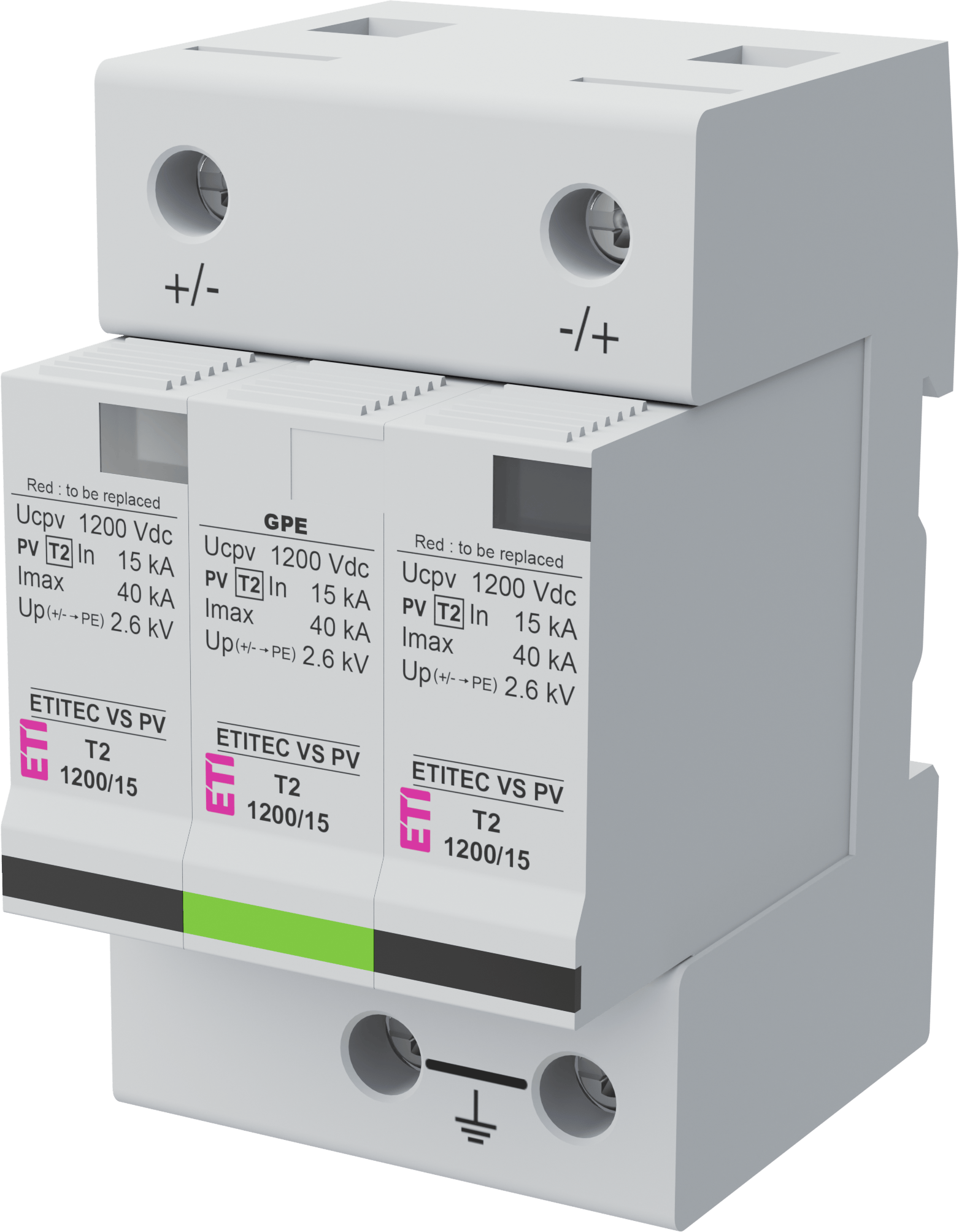 Surge arrester ETITEC VS PV T2 1200/15 RC 002443003