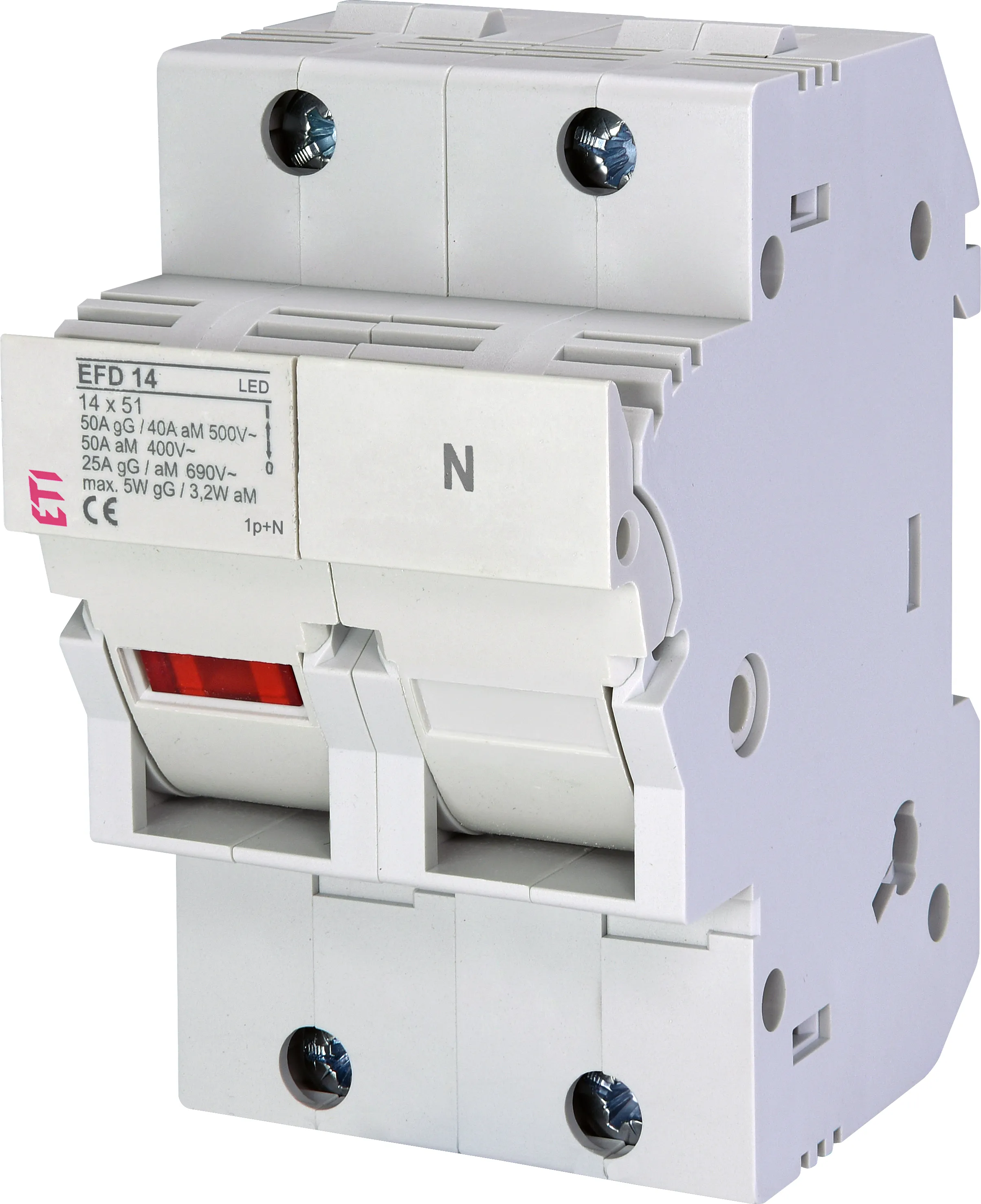 Fuse disconnector EFD 14 1p+N LED 002560012