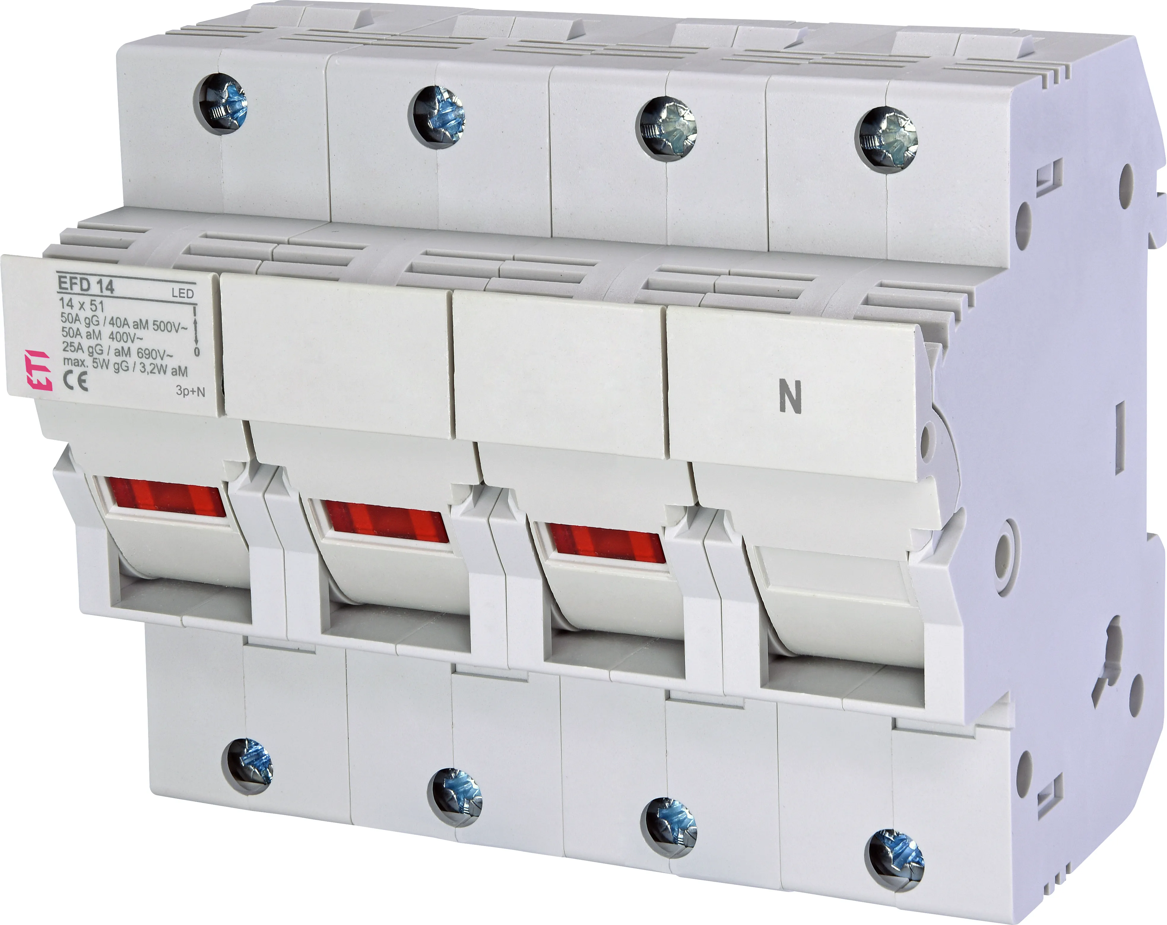 Fuse disconnector EFD 14 3p+N LED 002560015