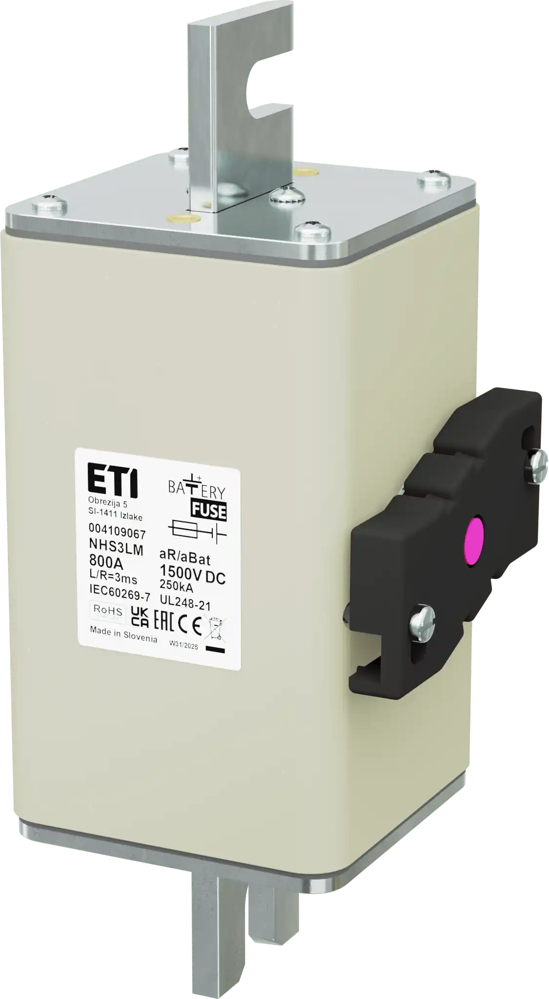 Fuse link NHS3LM aR/aBat 800A/1500V DCAL 004109067
