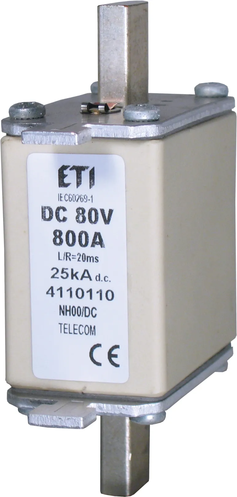 Fuse link NH00 630A/80V DC 004110109