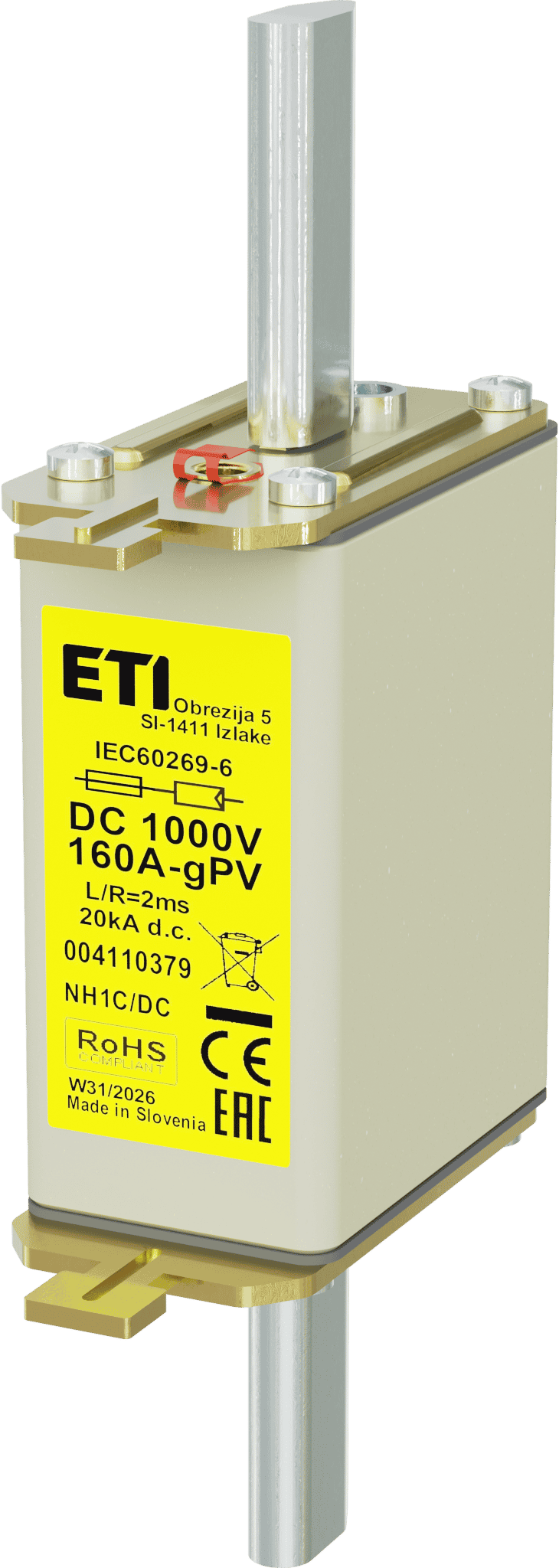 Fuse link NH1C gPV 160A/1000V DC 004110379