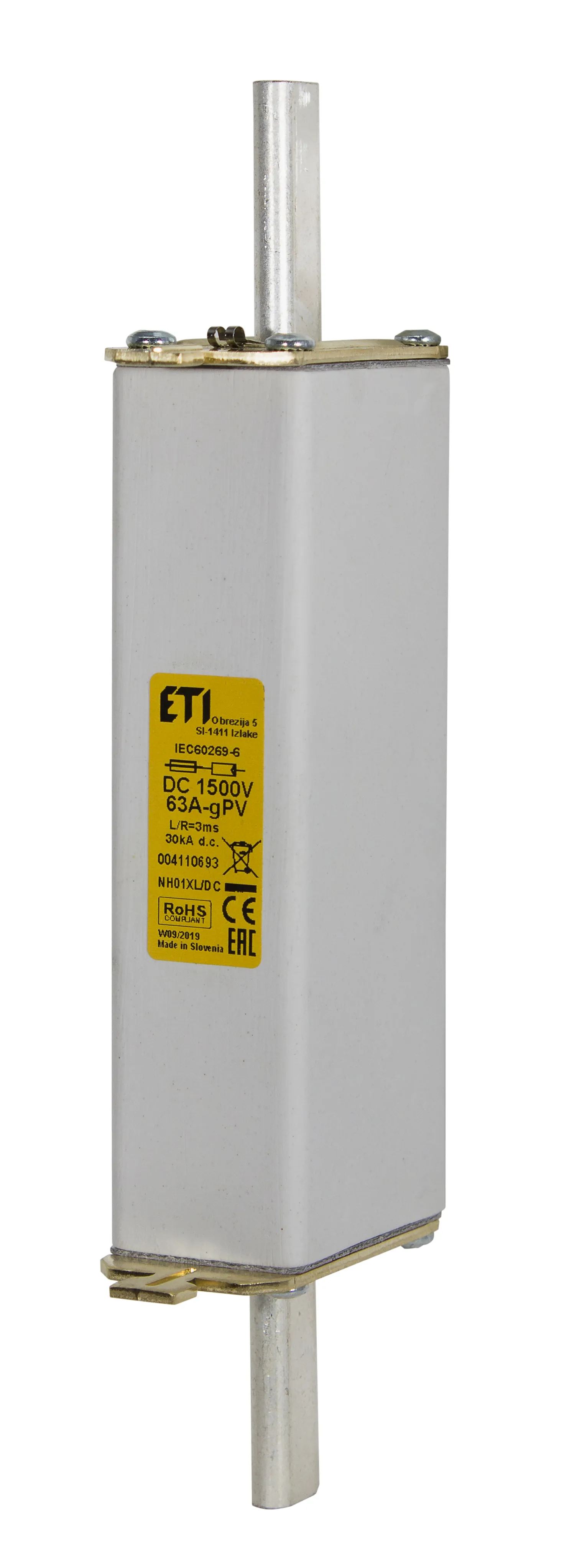 Fuse link NHS01XL gPV 125A/1500V DC 004110747
