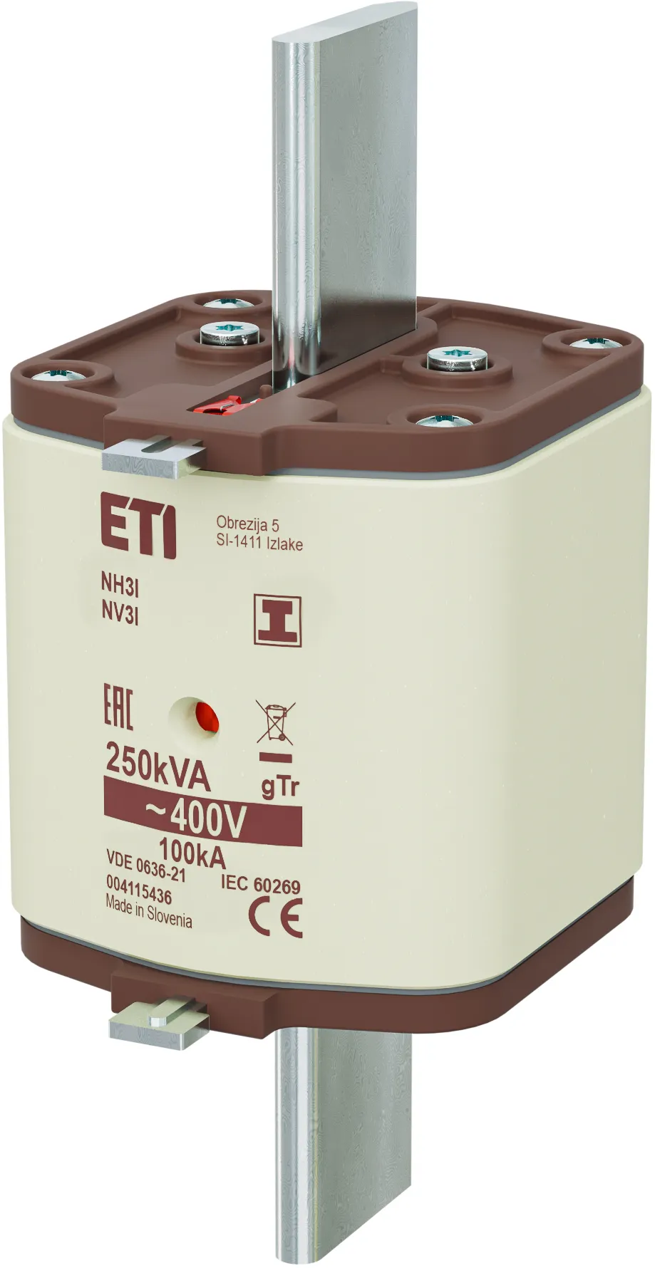 Fuse link NH3/I gTr 361A/400V/250kVA 004115436