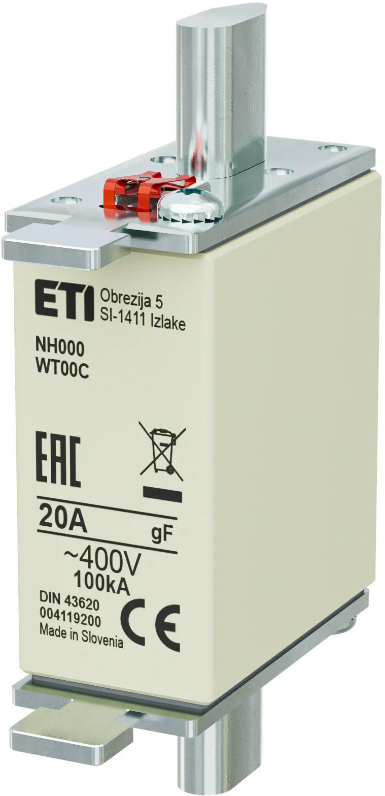 Fuse link NH000 gF 20A/400V 004119200
