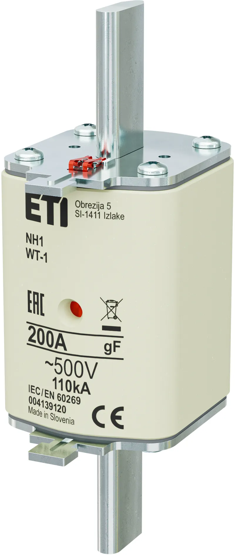 Fuse link NH1 gF 200A/500V 004139120