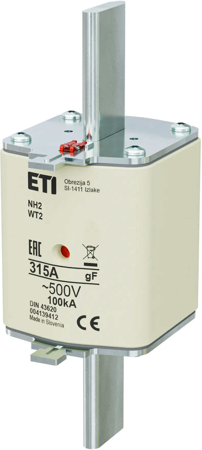 Fuse link NH2 gF 315A/500V 004139412