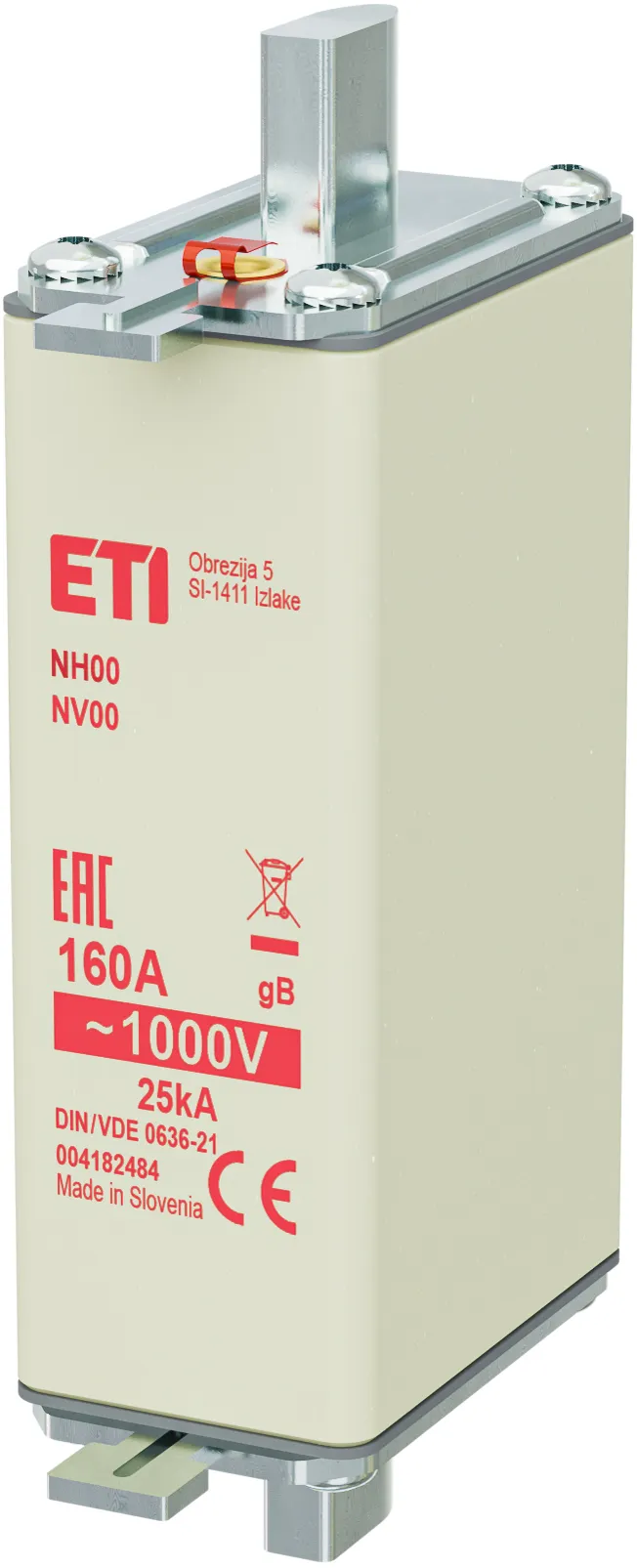 Fuse link NH00/85 gB 160A/1000V 004182484