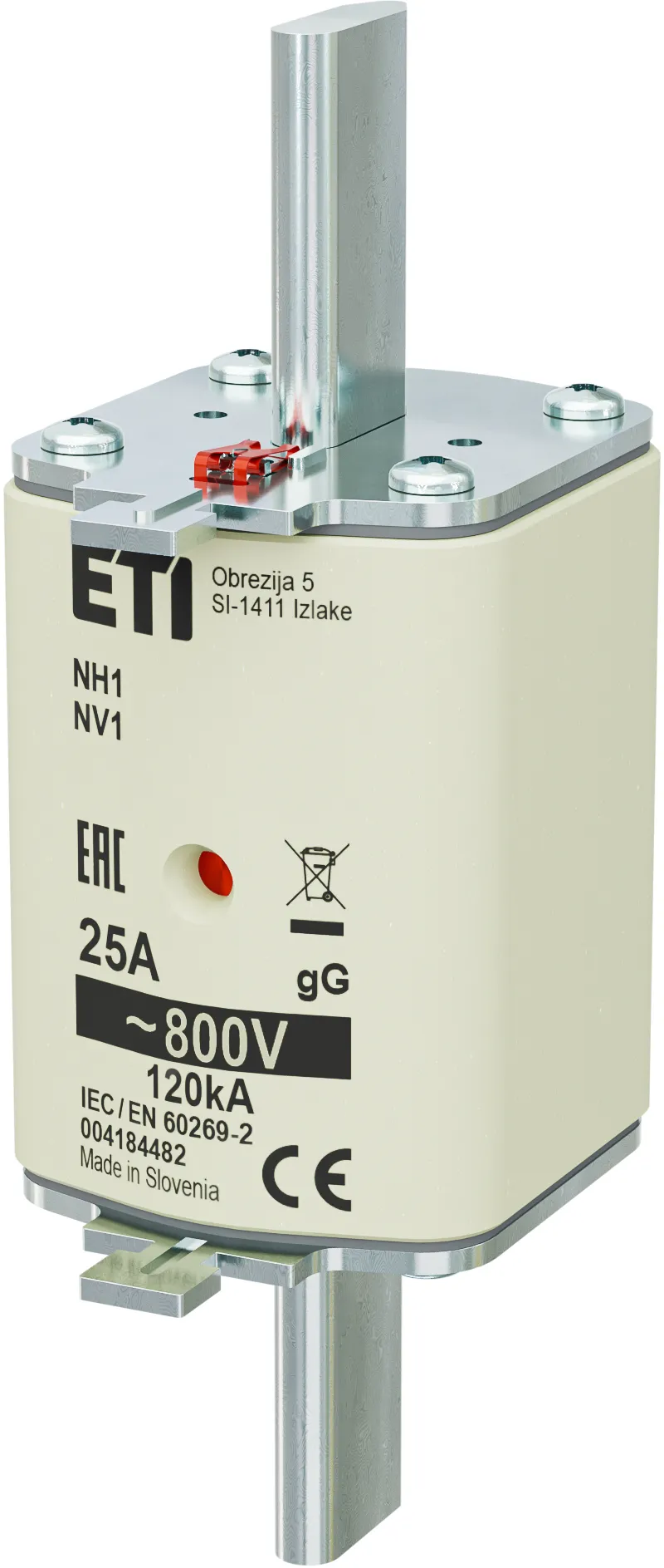 Fuse link NH1 gG 25A/800V 004184482
