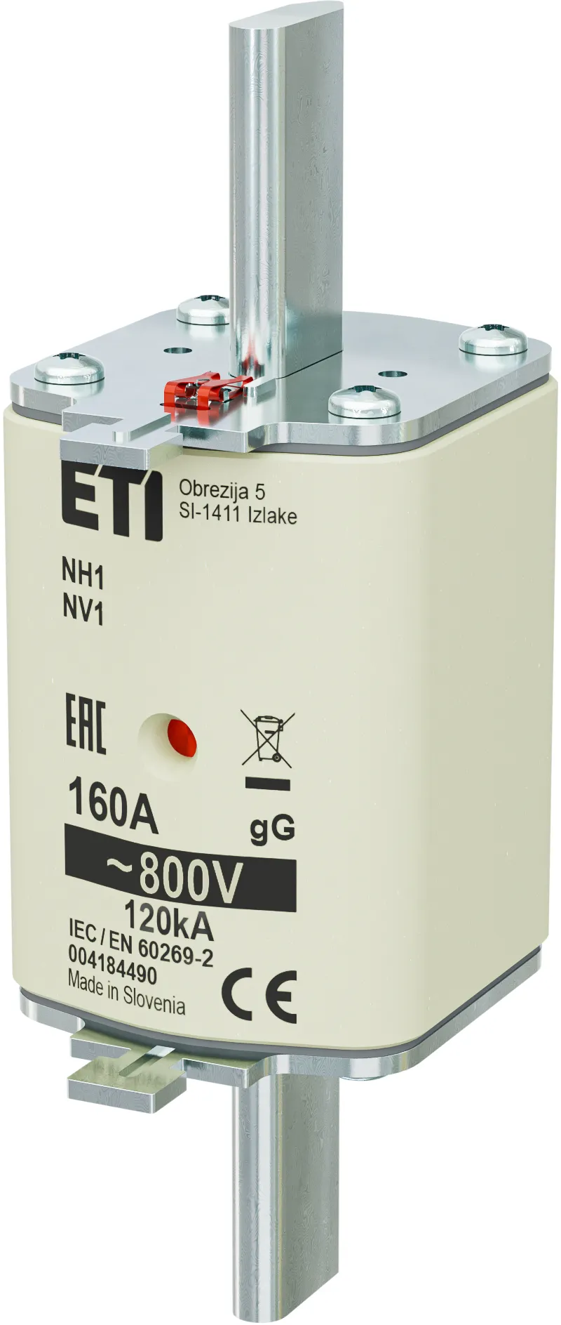 Fuse link NH1 gG 160A/800V 004184490