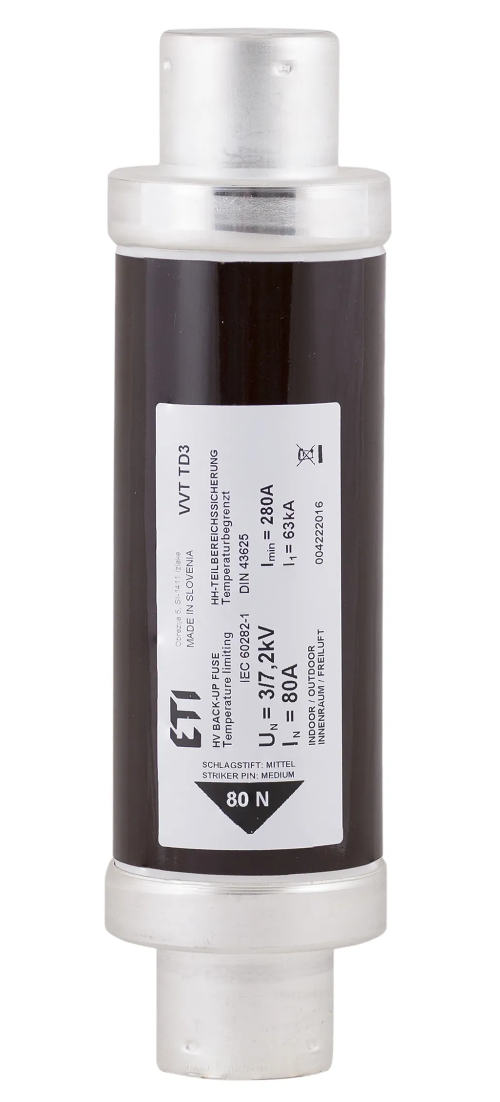 Fuse link VVC3 7,2kV/20A 292 004220509