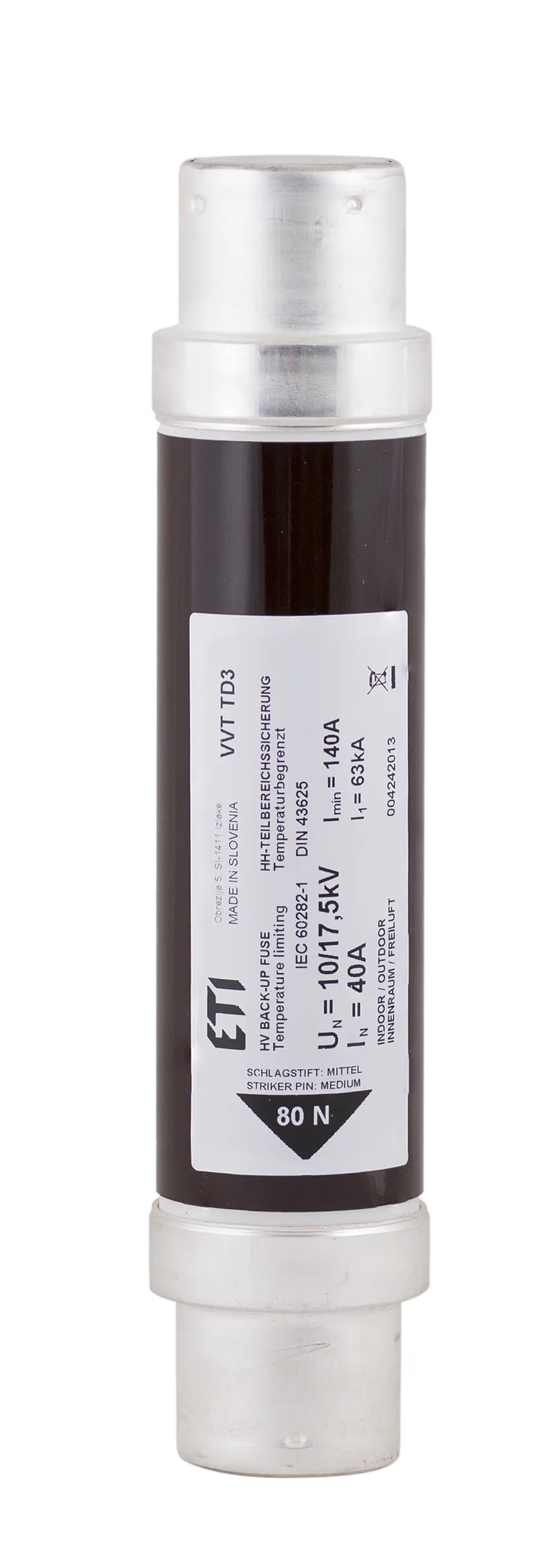 Fuse link VVT-D3 17,5kV/6,3A 292 004242106