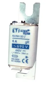 Fuse link NHS000/80 UQ aR 10A/690V 004331004