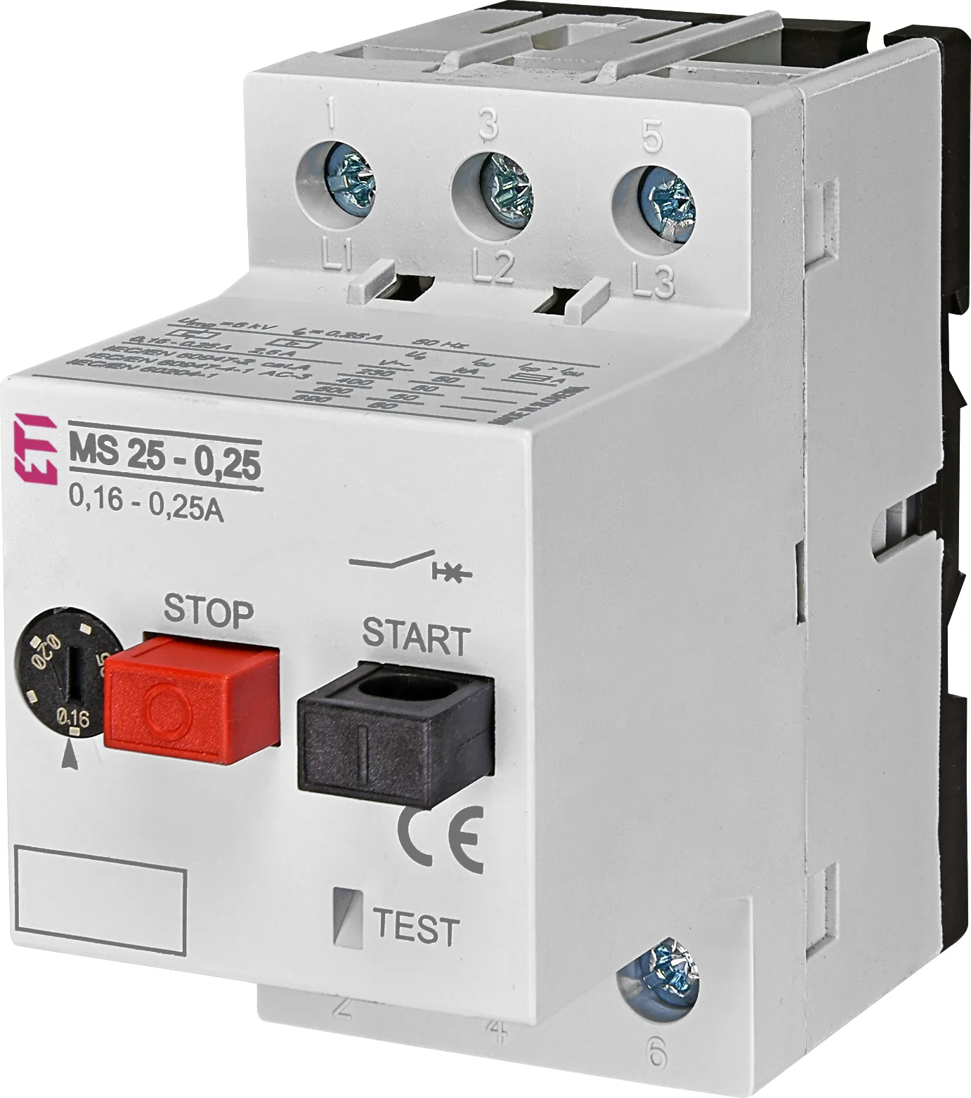 Mot.protec.circuit breaker MS25-0,25 004600020
