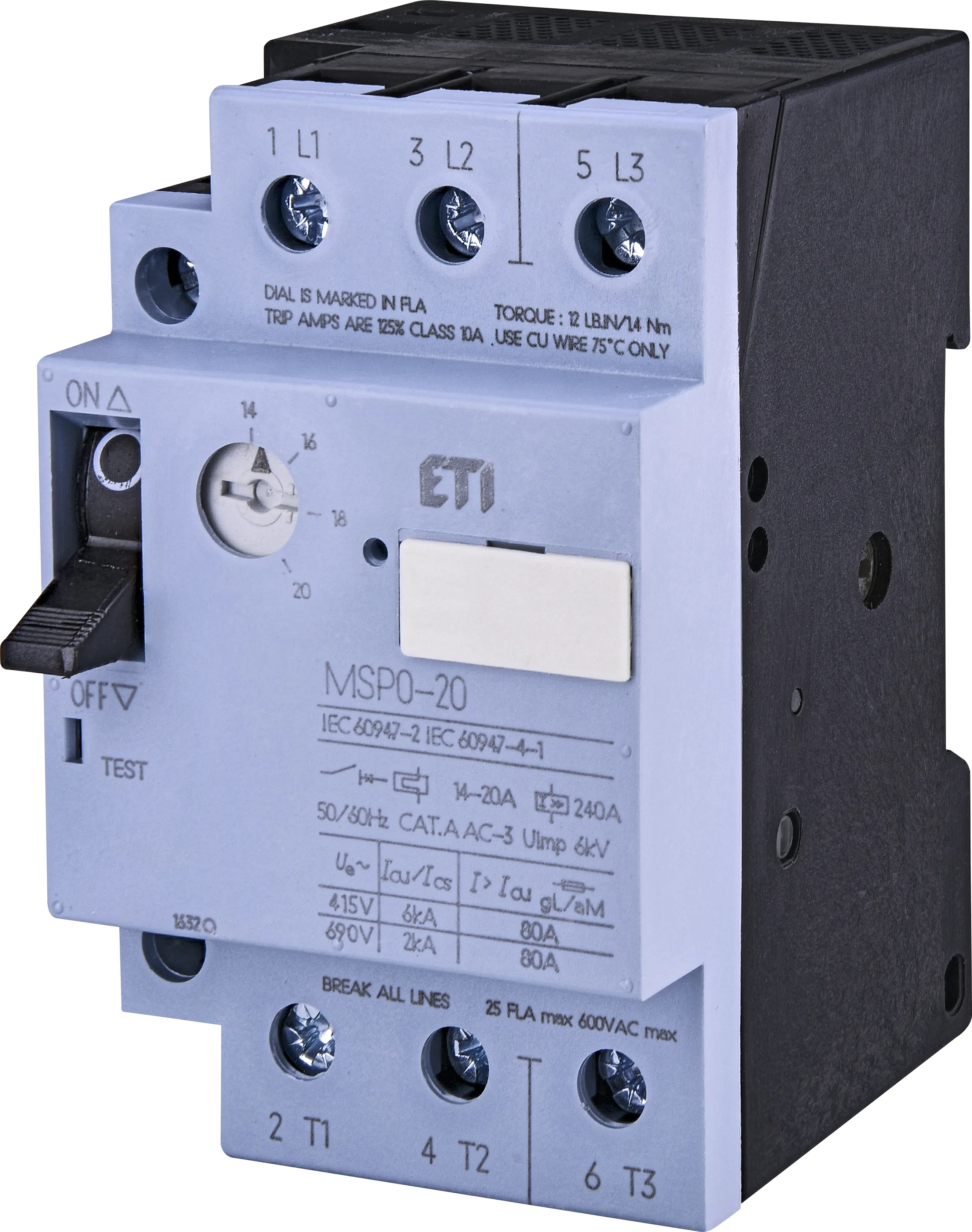 Mot.protec.circuit breaker MSP0-20 004646626
