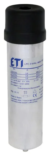 Capacitor LPC 1 kVAr, 400V, 50Hz 004656700