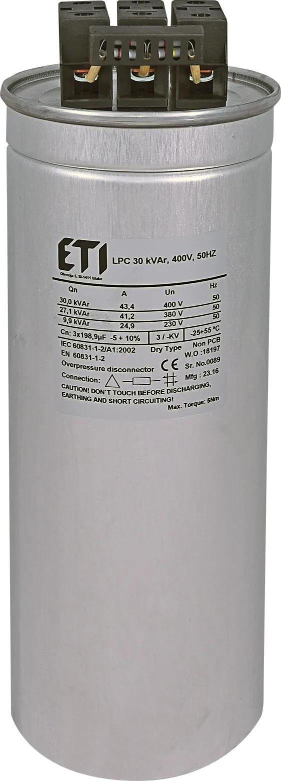 Capacitor LPC 30 kVAr, 400V, 50Hz 004656755