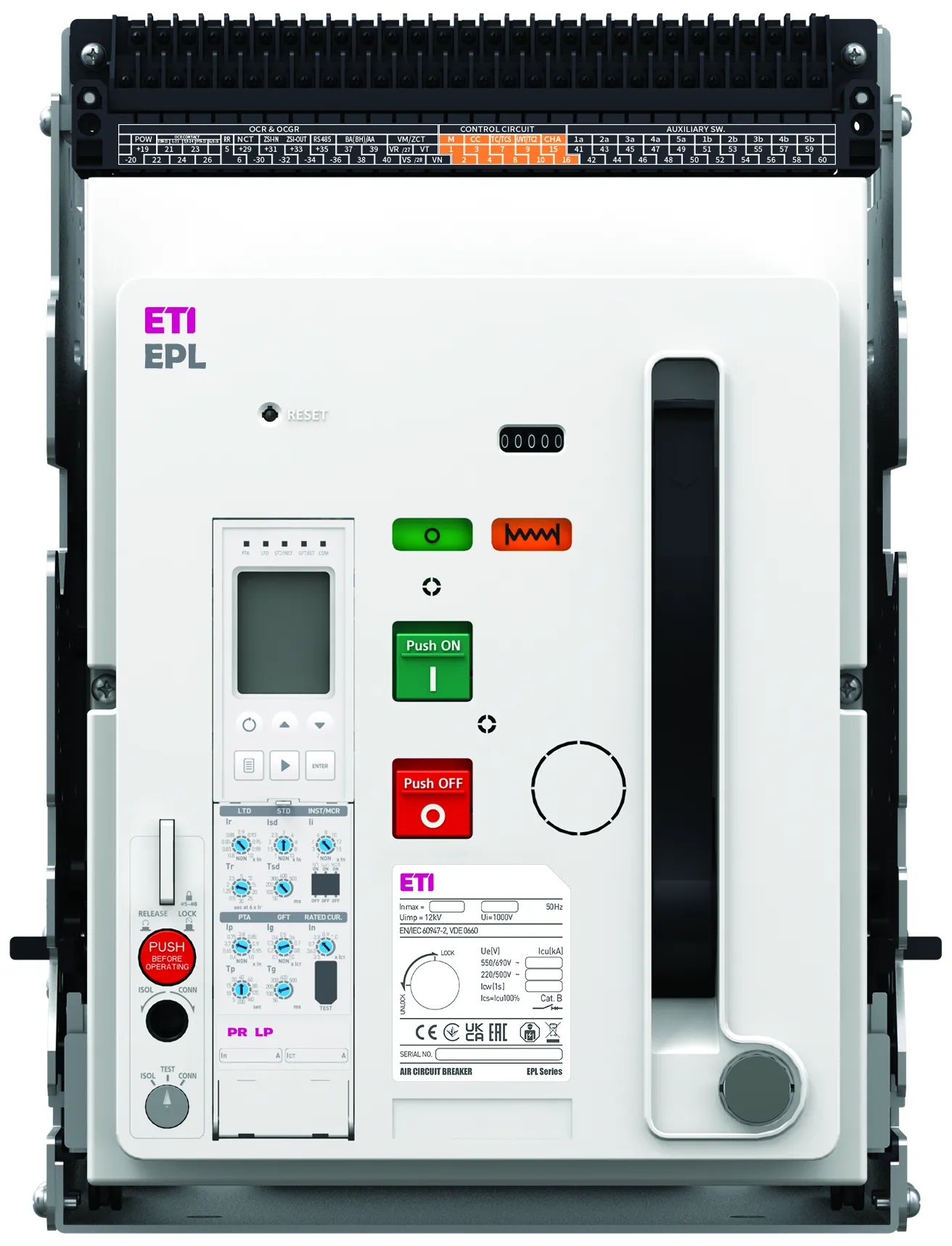 Air Circuit Breaker EPL-16 3H AD/M2C2S2/PR-LP 004695704