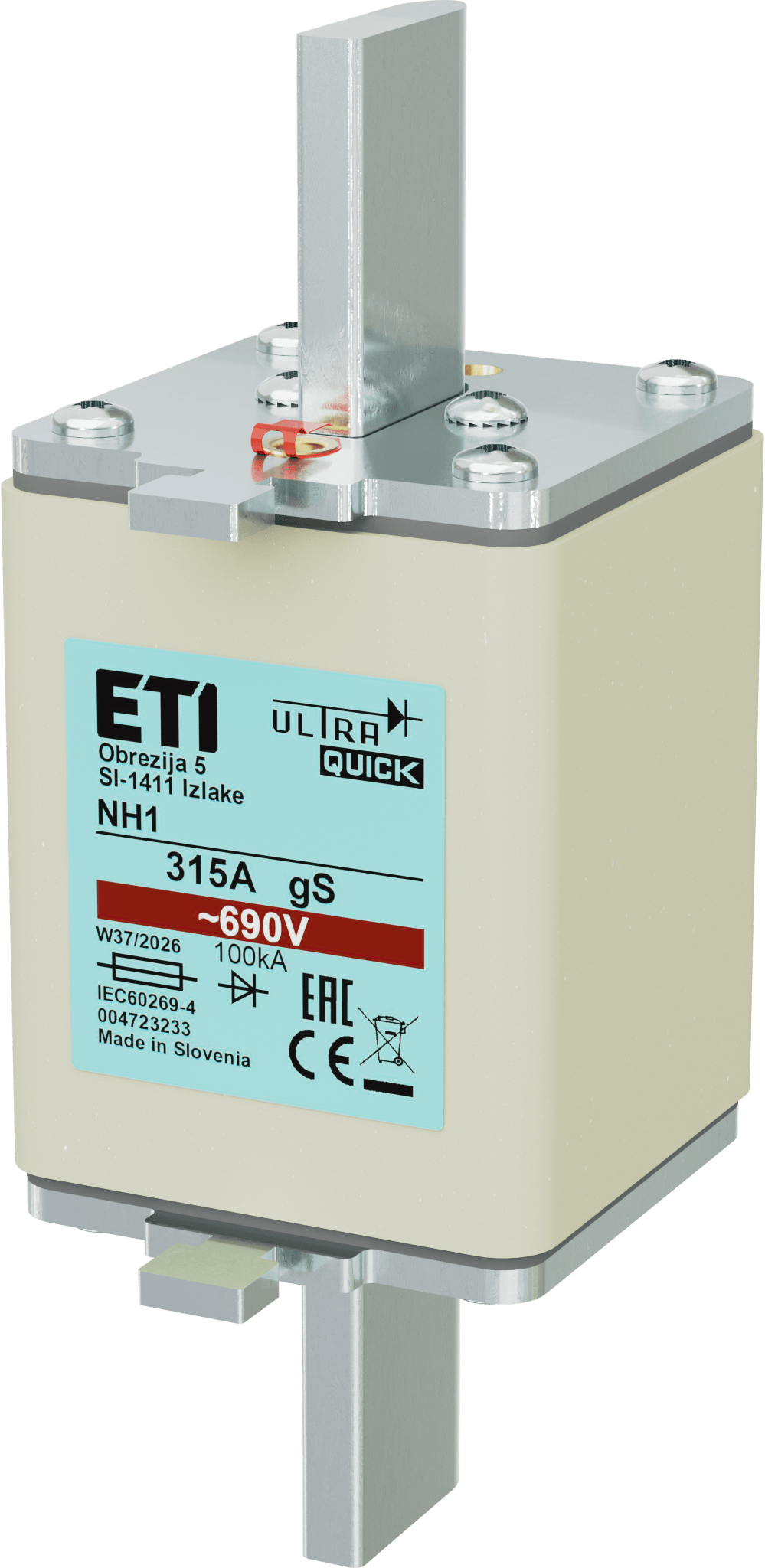 Fuse link NH1 gS 315A/690V 004723233
