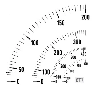Meter scale E144 600A 004805415